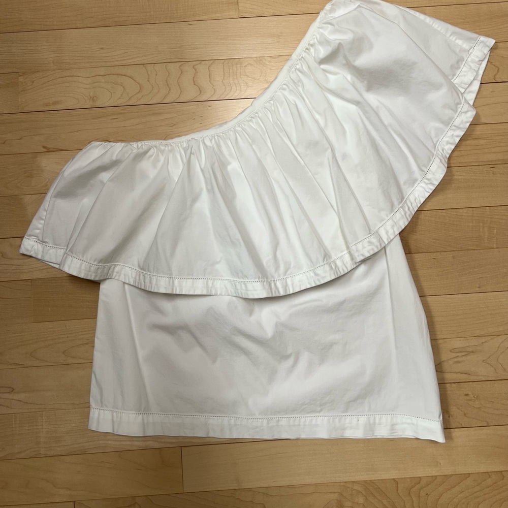 Trina Turk White Off-Shoulder Top